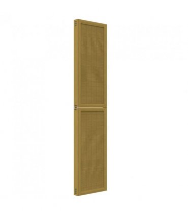 vidaXL Room Divider 4 Panels Brown Solid Wood Paulownia