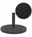 vidaXL Parasol Base Resin Round Black 14 kg