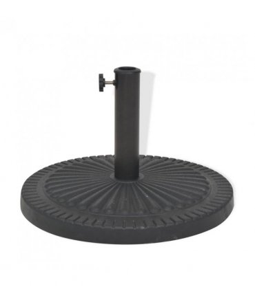 vidaXL Parasol Base Resin Round Black 14 kg
