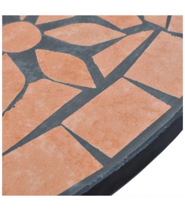 vidaXL Patio Furniture | Terracotta | Powder-coated iron, ceramic tile | Small