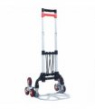 vidaXL Foldable Stair Transport Trolley 70 kg Aluminium Sliver