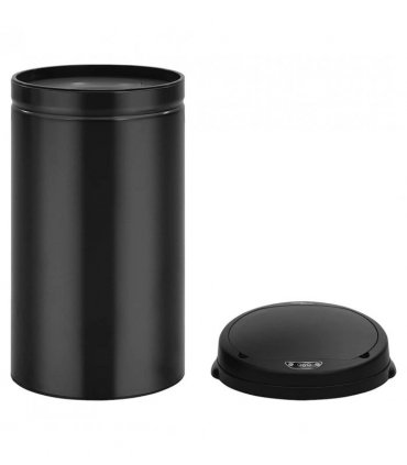 vidaXL Automatic Sensor Dustbin 50 L Carbon Steel Black