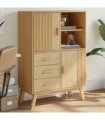 vidaXL Highboard OLDEN Brown 85x43x125 cm Solid Wood Pine