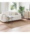 vidaXL Area Rugs Moire Square AGIRA Natural 200 x 200 cm Polyester