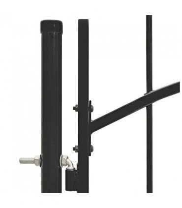 vidaXL Garden Gate Woerden Steel 1x1.5 m Black