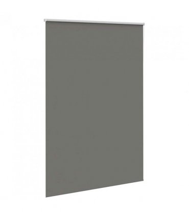 vidaXL Roller Blind Blackout Grey 165x210 cm Fabric Width 161.6 cm Polyester