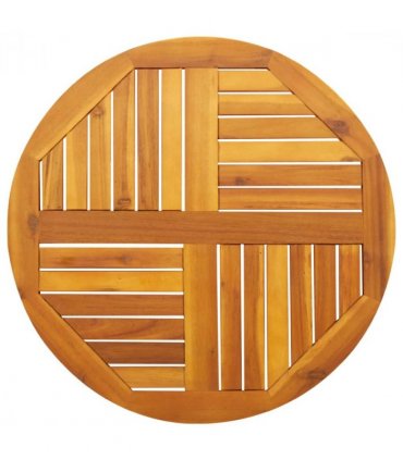 vidaXL Table Top Ø70x2 cm Round Solid Wood Acacia