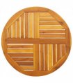 vidaXL Table Top Ø70x2 cm Round Solid Wood Acacia