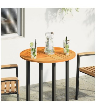 vidaXL Table Top Ø70x2 cm Round Solid Wood Acacia