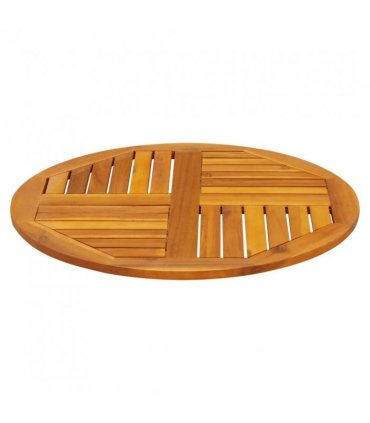 vidaXL Table Top Ø70x2 cm Round Solid Wood Acacia