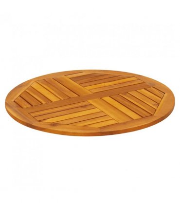 vidaXL Table Top Ø70x2 cm Round Solid Wood Acacia