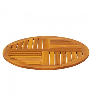 vidaXL Table Top Ø70x2 cm Round Solid Wood Acacia