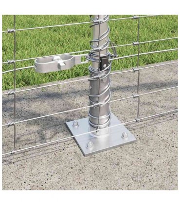 vidaXL Welded Wire Fence with Concrete Base 25 x 1.2 m Silver Mesh