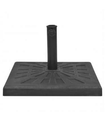 vidaXL Parasol Base Resin Square Black 19 kg