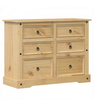 vidaXL Chest of Drawers Corona 112x48x91 cm Solid Wood Pine