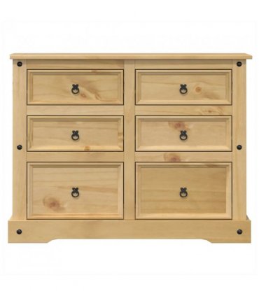 vidaXL Chest of Drawers Corona 112x48x91 cm Solid Wood Pine