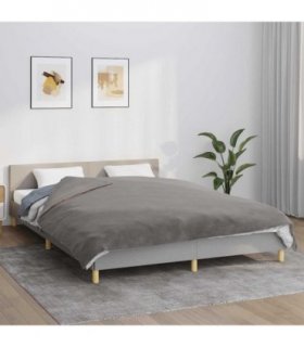 vidaXL Weighted Blanket With Cover | Grey | Cotton | Large
