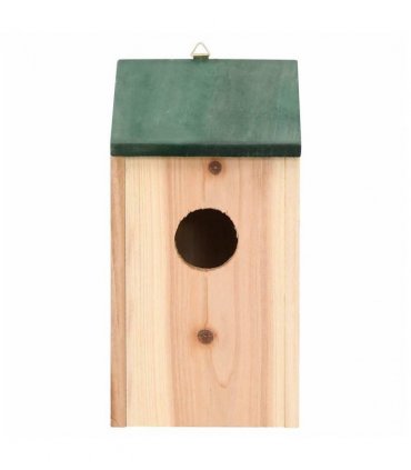 vidaXL Bird House | Green and Wood | Solid pine wood | Small | Durable
