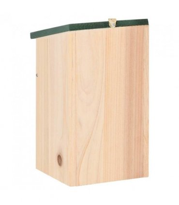 vidaXL Bird House | Green and Wood | Solid pine wood | Small | Durable