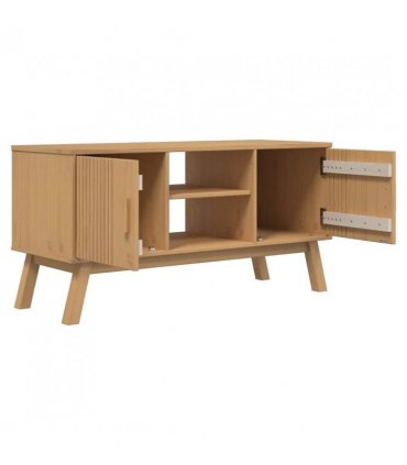 vidaXL TV Cabinet OLDEN Brown 114x43x57 cm Solid Wood Pine
