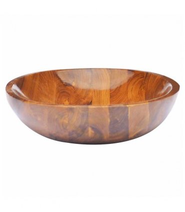 vidaXL Basin Solid Teak Wood 60x40x10 cm