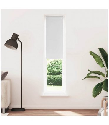 vidaXL Roller Blind Blackout White 55x210 cm Fabric Width 50.7 cm Polyester