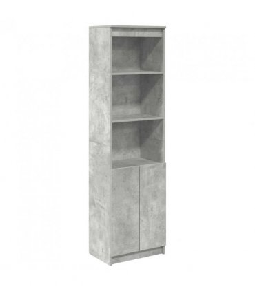 vidaXL Highboard Concrete Grey 50x35x180 cm Engineered Wood