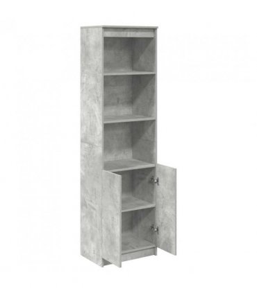 vidaXL Highboard Concrete Grey 50x35x180 cm Engineered Wood