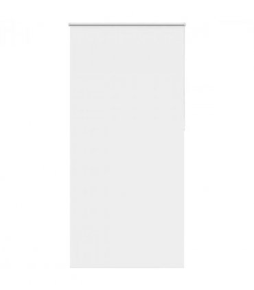 vidaXL Roller Blind Blackout White 115x210 cm Fabric Width 110.7 cm Polyester