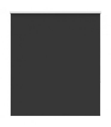 vidaXL Roller Blind Blackout Black 135x175 cm Fabric Width 131.6 cm Polyester