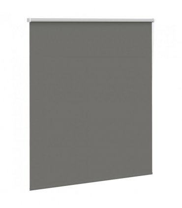 vidaXL Roller Blind Blackout Grey 120x130 cm Fabric Width 116.6 cm Polyester
