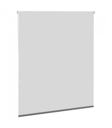 vidaXL Roller Blind Blackout Grey 120x130 cm Fabric Width 116.6 cm Polyester