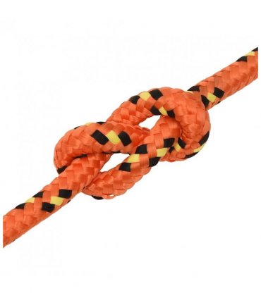 vidaXL Boat Rope Orange 14 mm 50 m Polypropylene