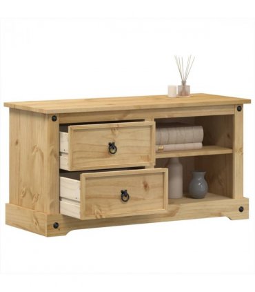 vidaXL TV Cabinet Corona 100x40x52 cm Solid Wood Pine
