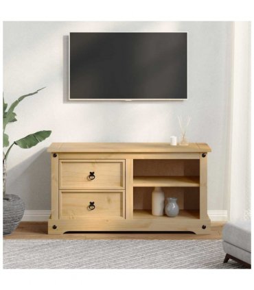 vidaXL TV Cabinet Corona 100x40x52 cm Solid Wood Pine