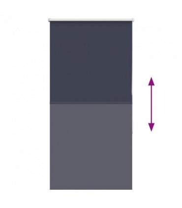 vidaXL Roller Blind Blackout Marine 80x175 cm Fabric Width 75.7 cm Polyester