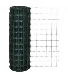 vidaXL Euro Fence Steel 10x1.0 m Green