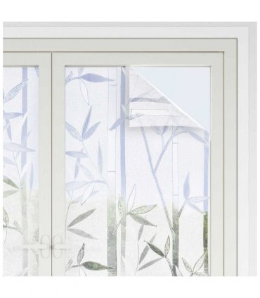 vidaXL Static Window Film Bamboo Pattern 60 x 500 cm PVC