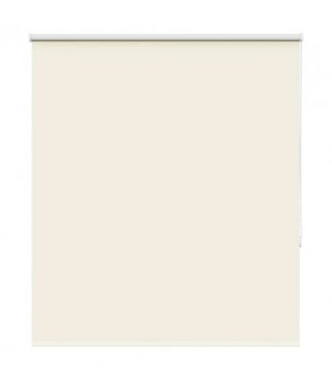 vidaXL Roller Blind Blackout Off White 135x130 cm Fabric Width 131.6 cm Polyester