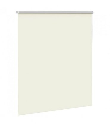 vidaXL Roller Blind Blackout Off White 135x130 cm Fabric Width 131.6 cm Polyester