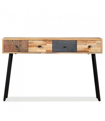 vidaXL Console Table Solid Reclaimed Teak 120x30x76 cm