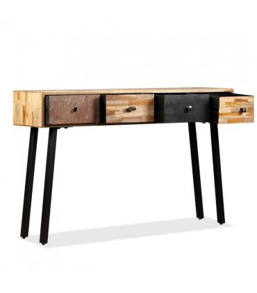 vidaXL Console Table Solid Reclaimed Teak 120x30x76 cm