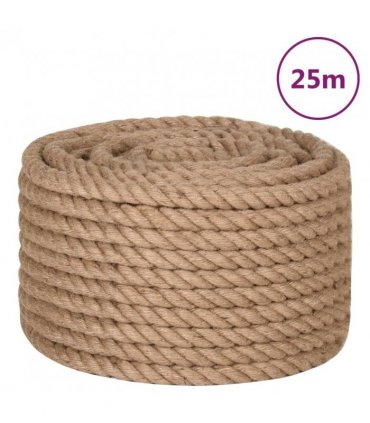 vidaXL Jute Rope 25 m Long 16 mm Thick
