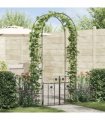 vidaXL Garden Arch with Lock Black 203 x 50 x 218 cm