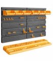 vidaXL Tool Wall 646x385 mm 26 Tool Holders PP
