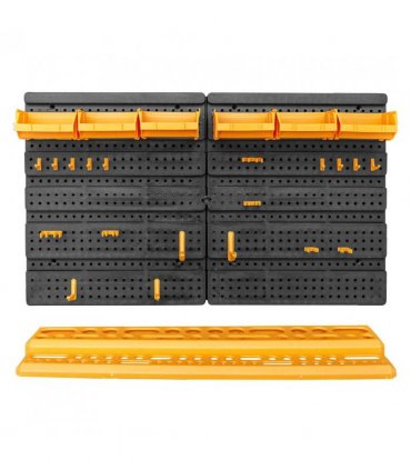 vidaXL Tool Wall 646x385 mm 26 Tool Holders PP