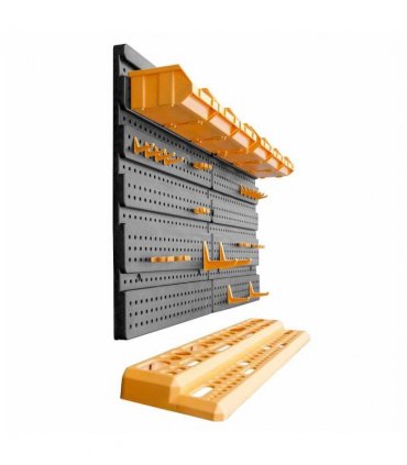vidaXL Tool Wall 646x385 mm 26 Tool Holders PP