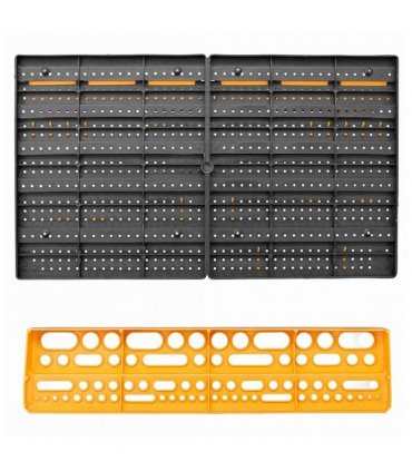 vidaXL Tool Wall 646x385 mm 26 Tool Holders PP
