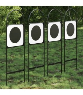 vidaXL Dressage Markers 4 pcs Steel