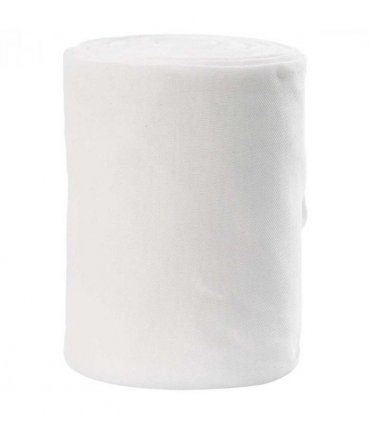 vidaXL Drain Pipe White 16 x 5000 cm Fabric
